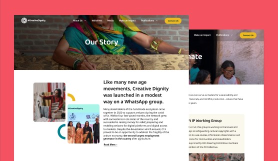 Creative Dignity inner pages