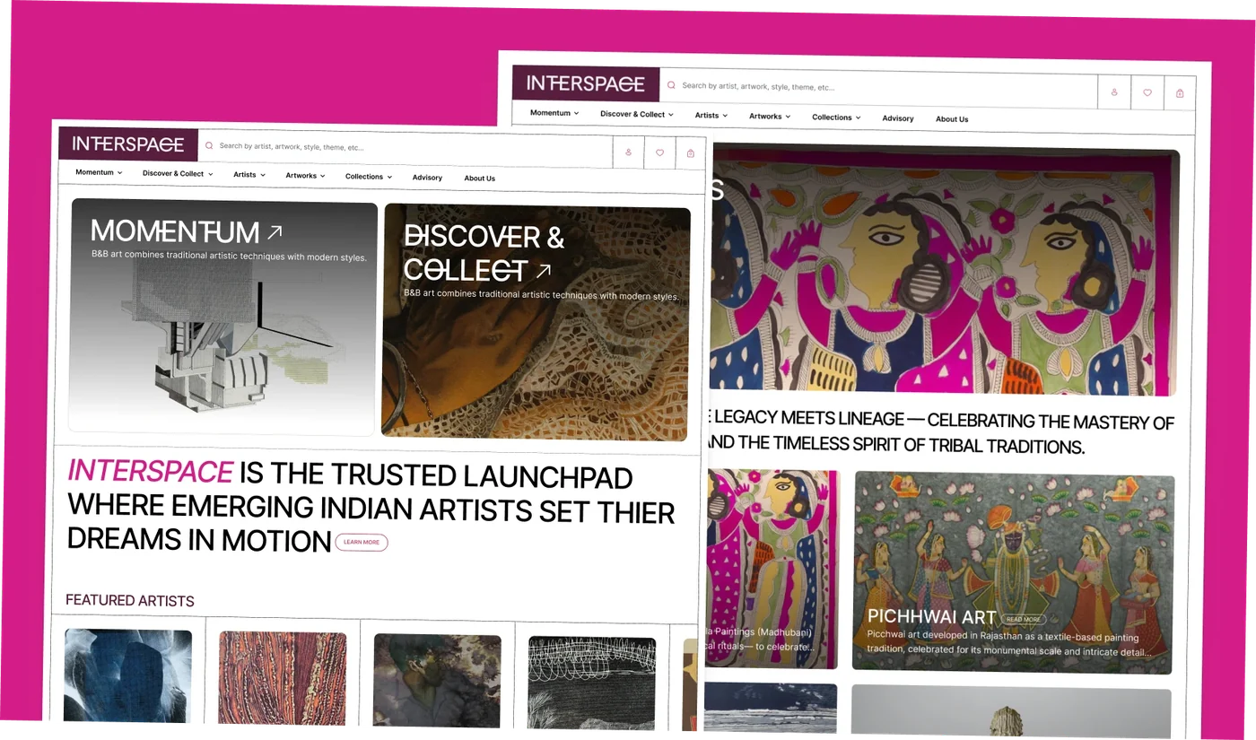 Interspace website designs