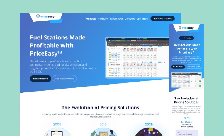 PriceEasy website