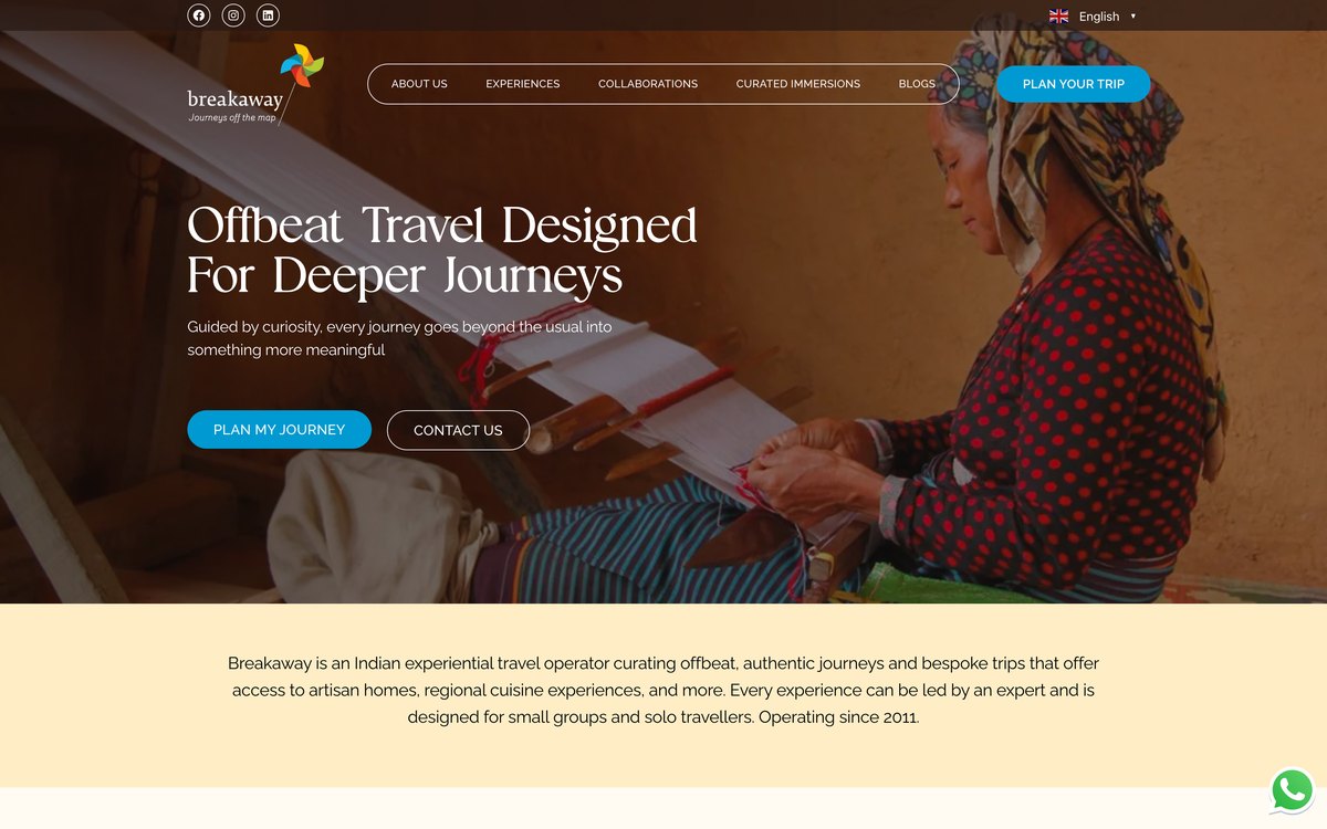 Redesigned homepage