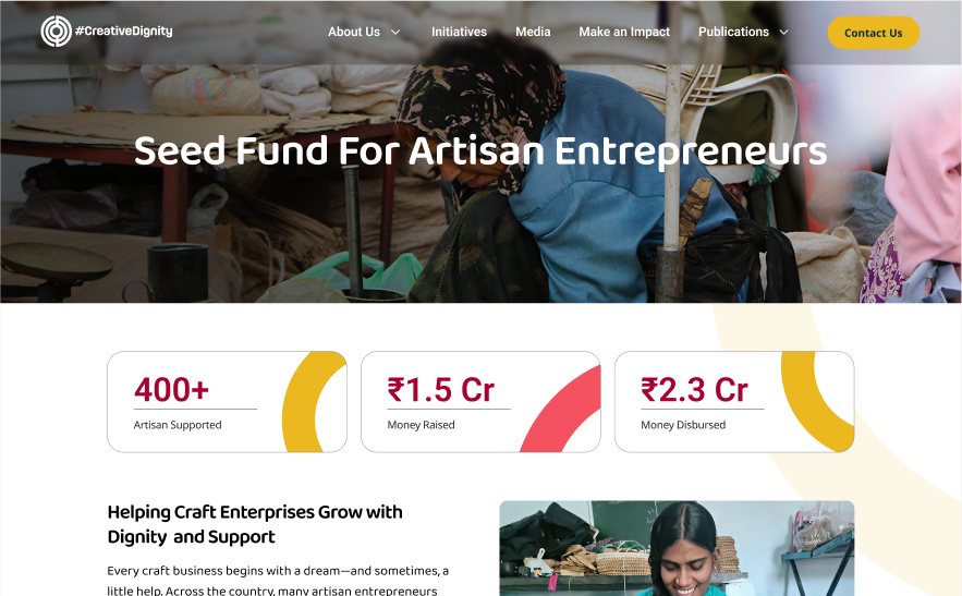 Seed fund for artisan entrepreneurs