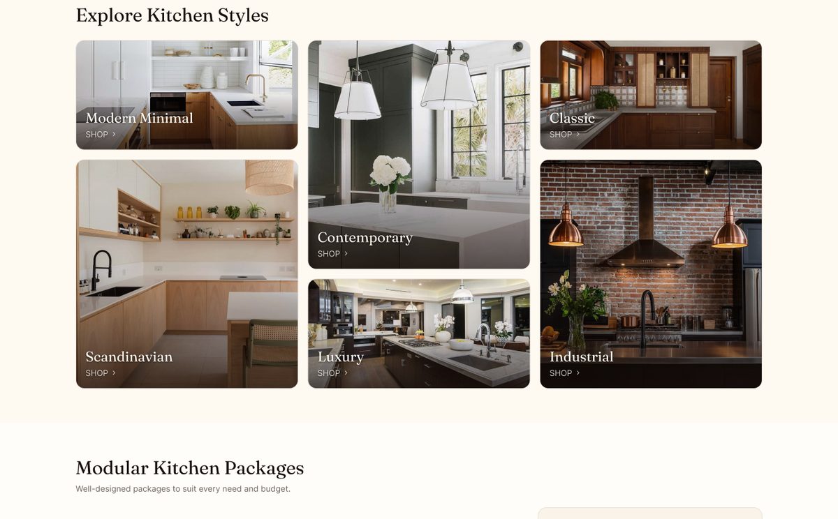 Kitchen styles