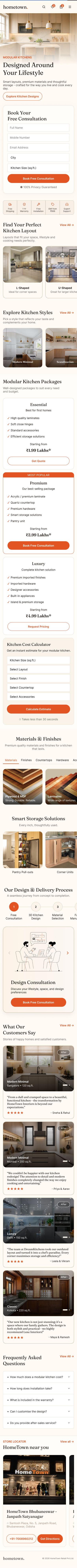 Full mobile page