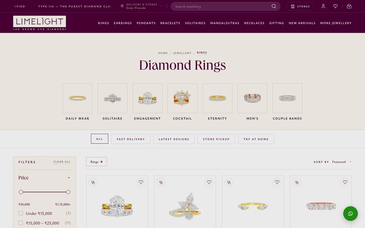 Redesigned homepage