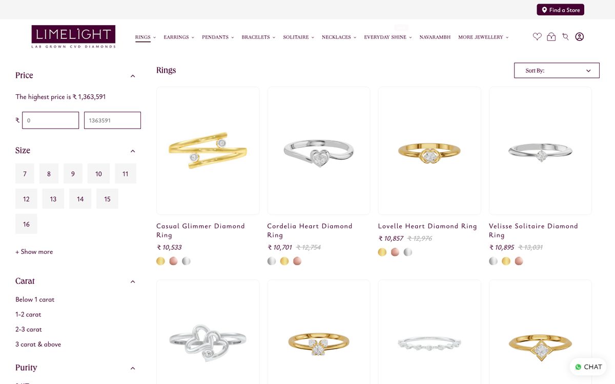 Homepage before the redesign
