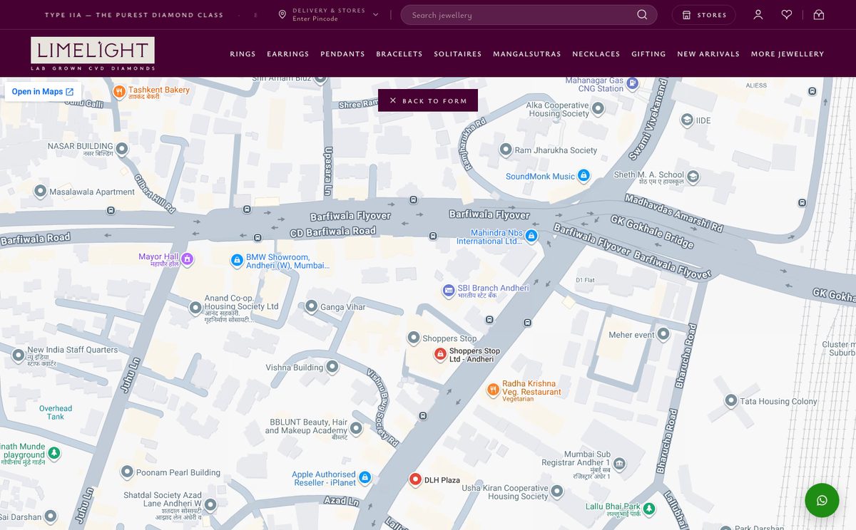 The map, in focus