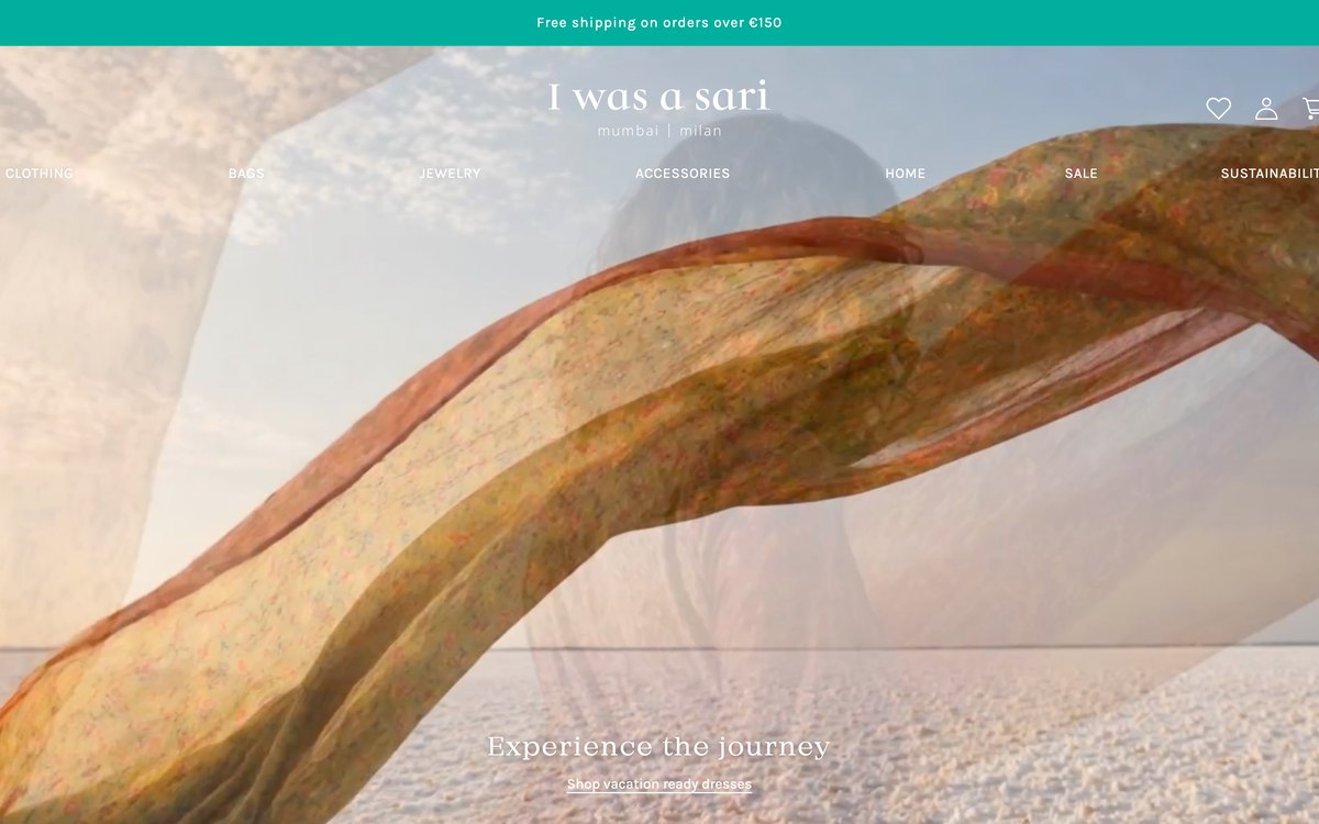 Homepage before the redesign