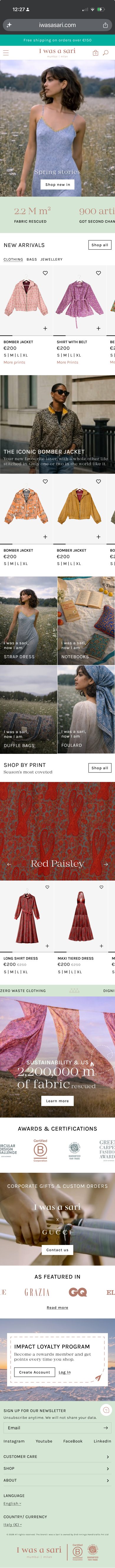 Full mobile page