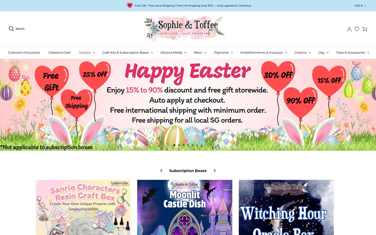 Homepage before the redesign