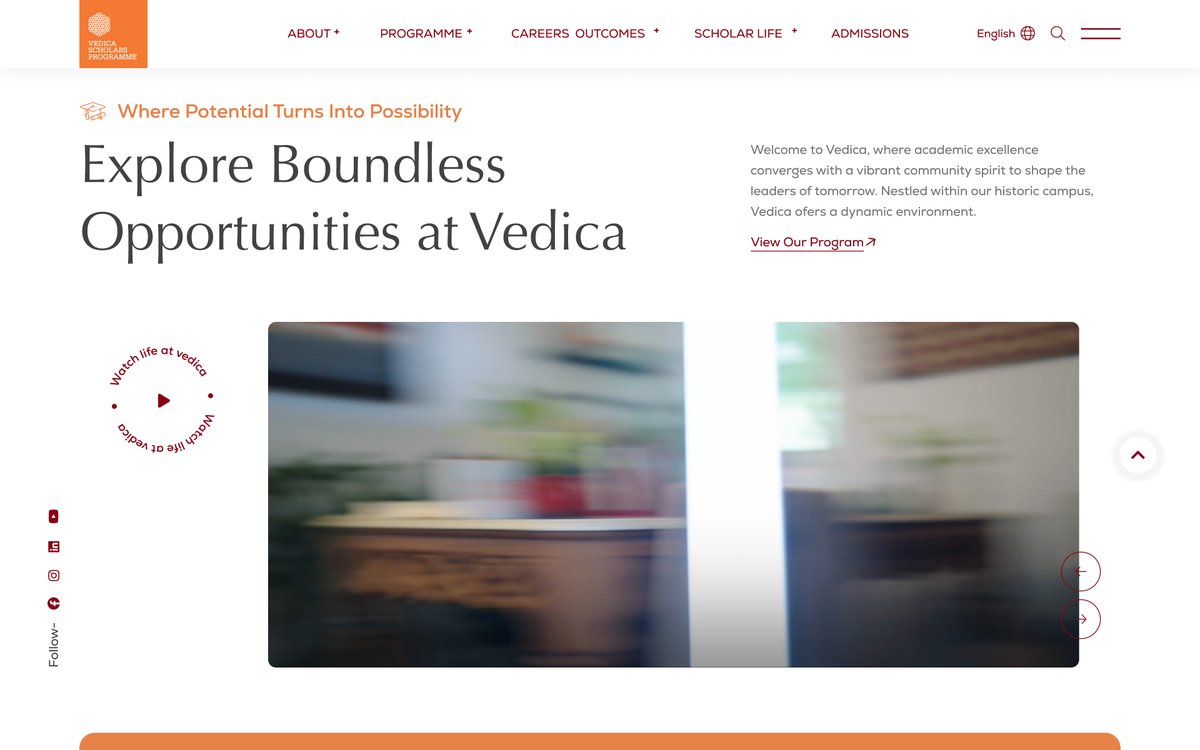 Redesigned homepage