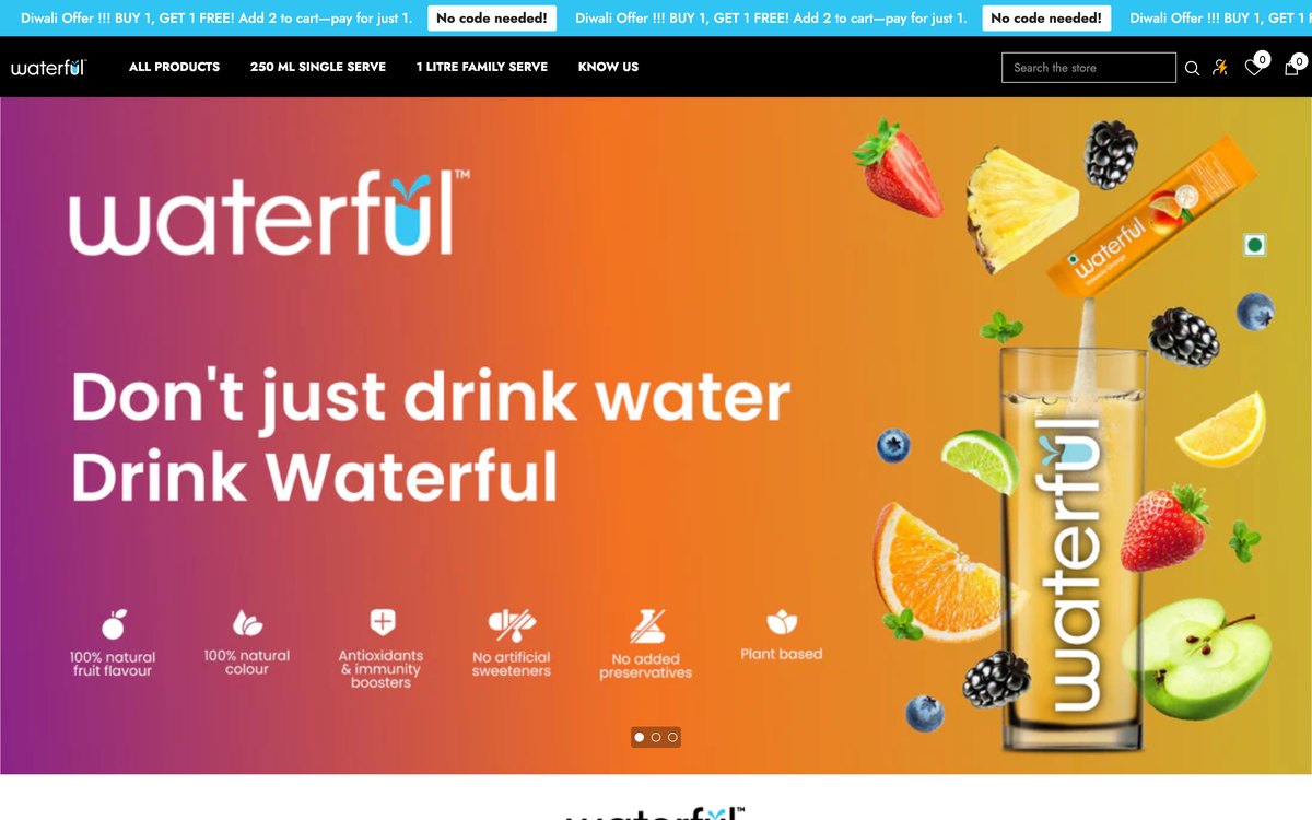 Homepage before the redesign