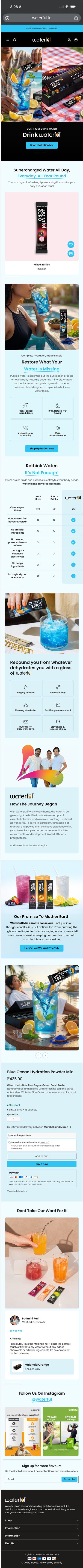 Full mobile page