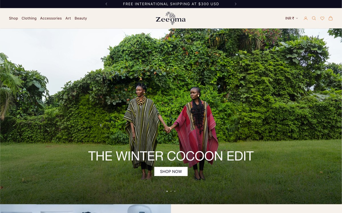 Redesigned homepage