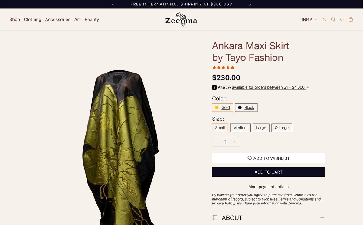 Product page