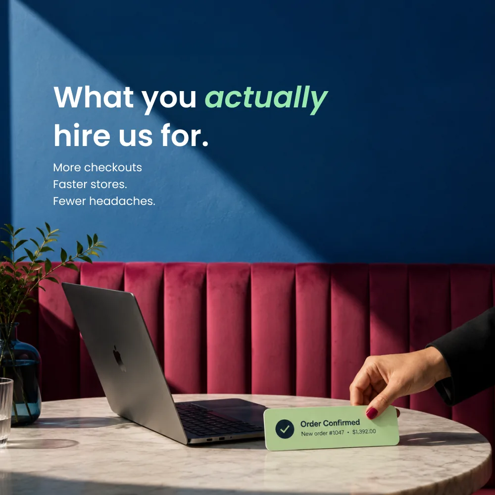What you actually hire us for · Square