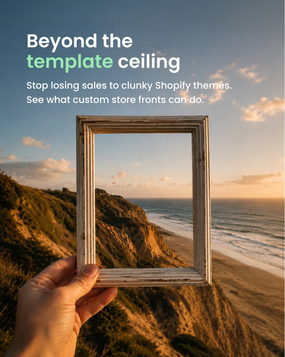 Beyond the template ceiling · Portrait