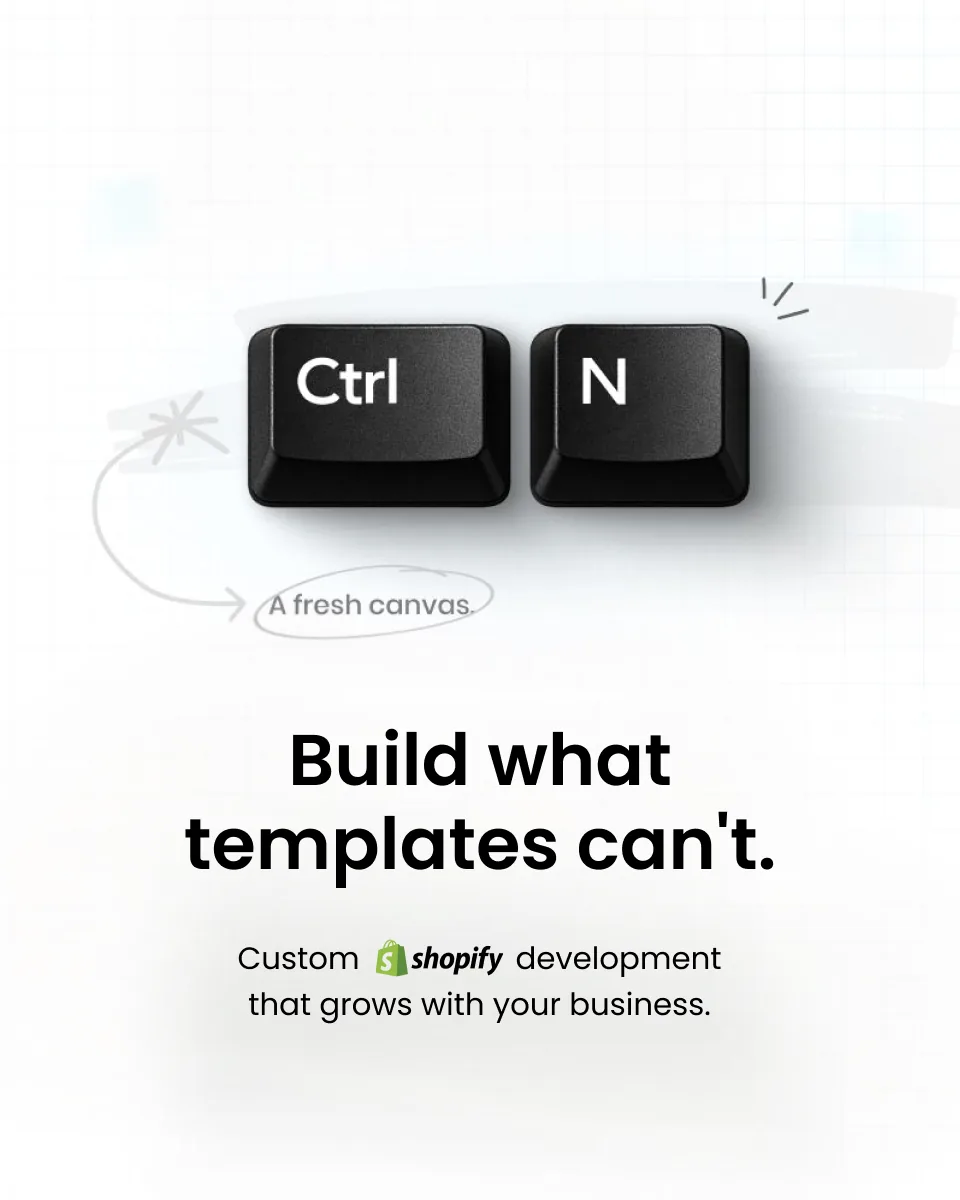 Build what templates can’t · Portrait