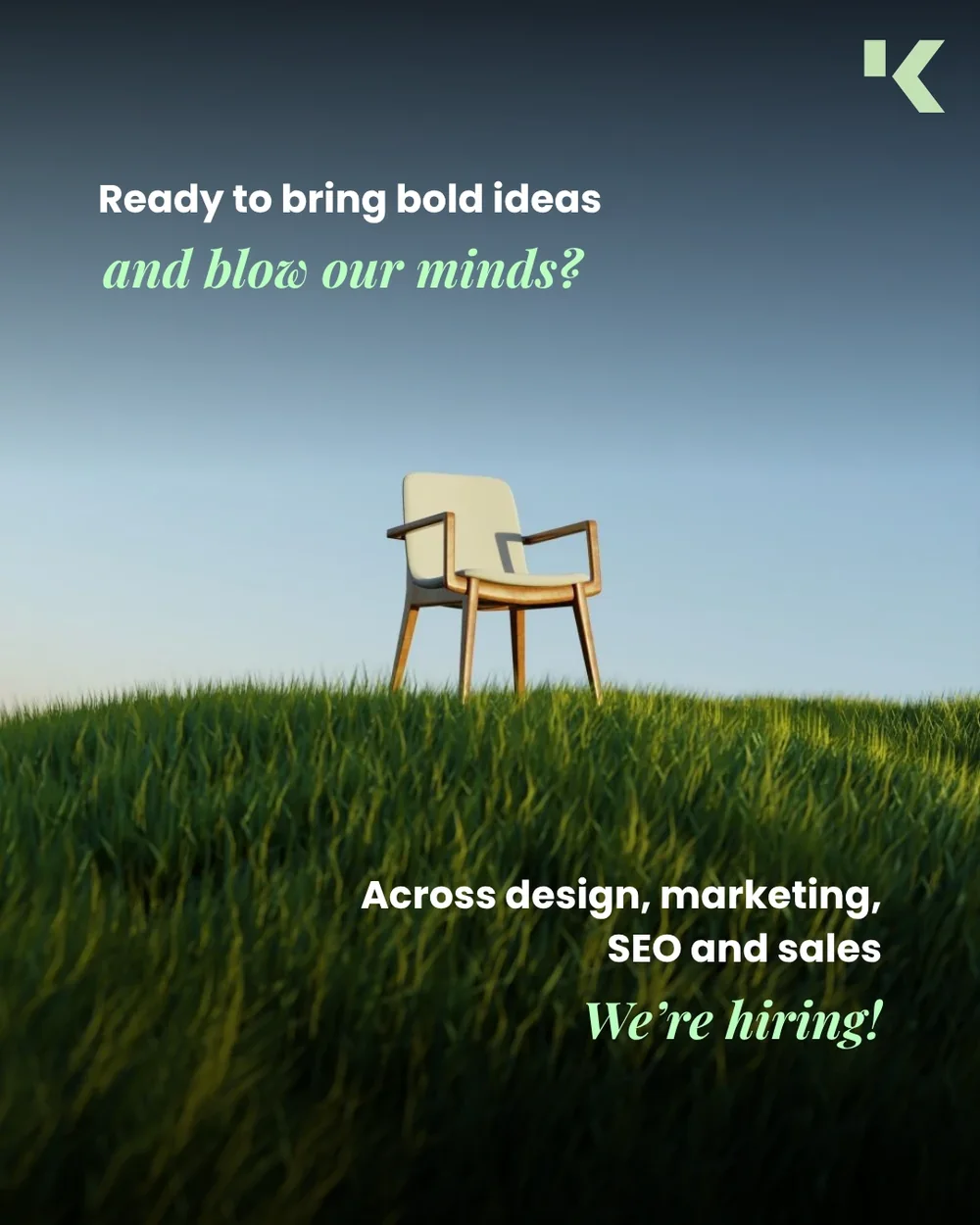 We’re hiring across design, marketing, SEO and sales