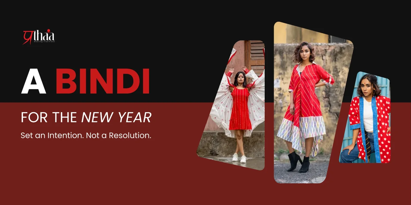 Prathaa sale banner: A bindi for the new year